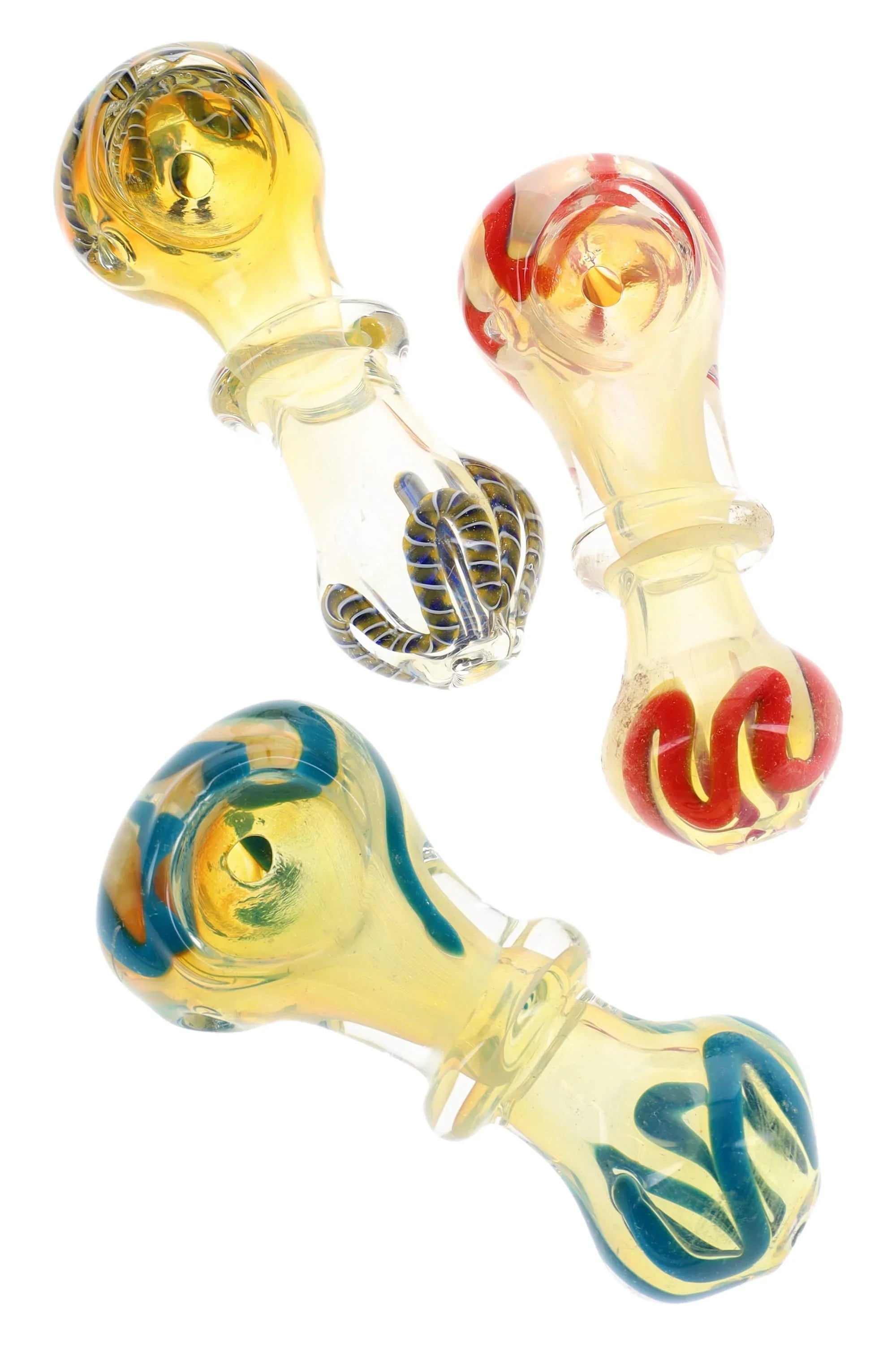 3.5″ Color-Changing Squiggle Glass Pipe - Stoner