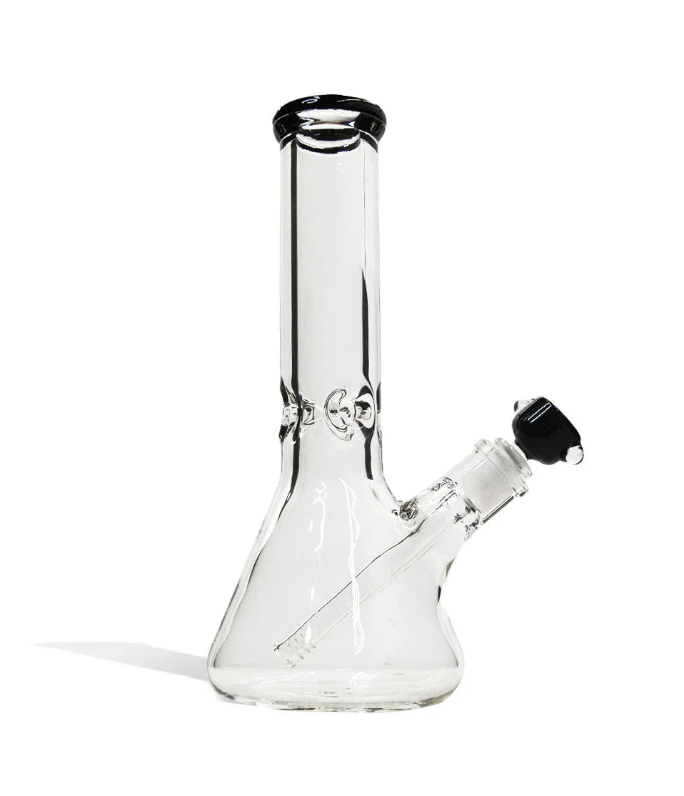 12 inch Beaker Water Pipe with Ice Pinch and Colored Bowl - Stoner