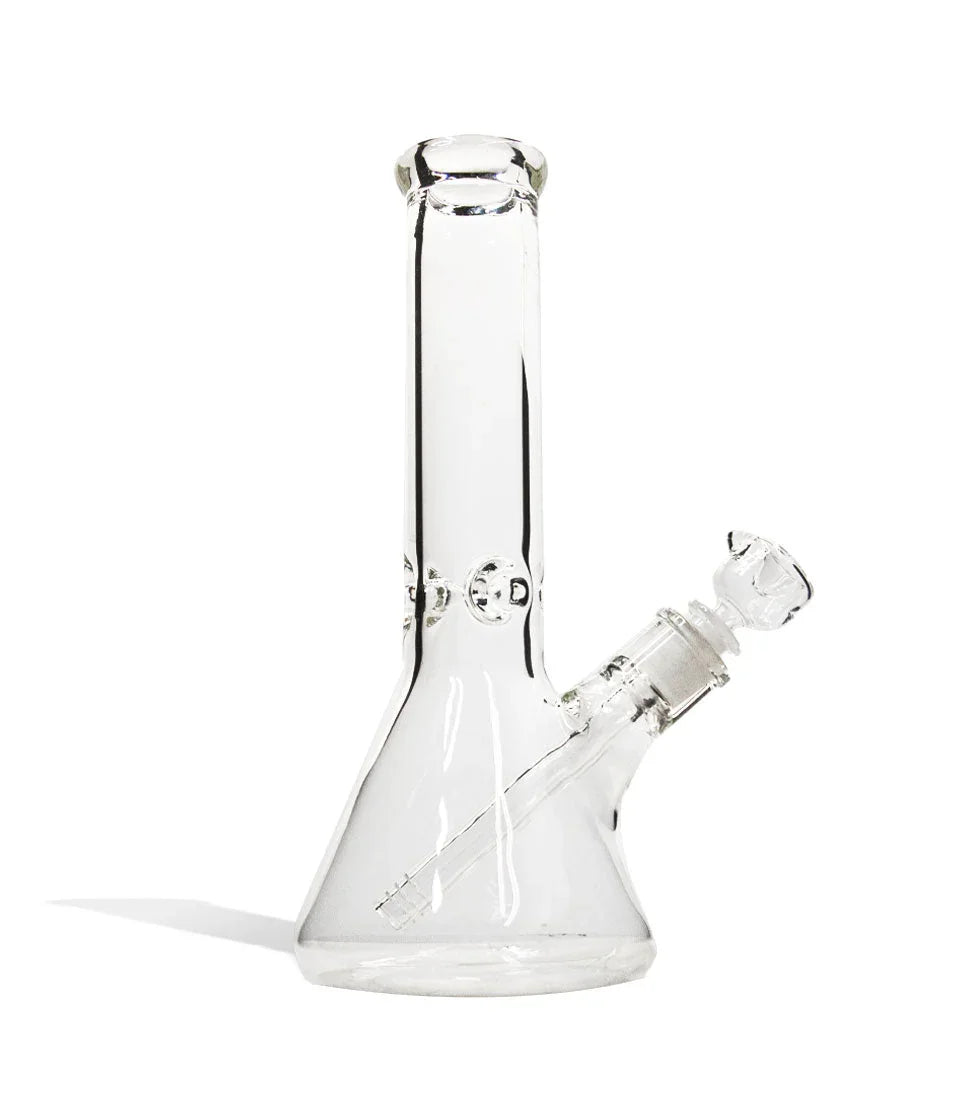12 inch Beaker Water Pipe with Ice Pinch and Colored Bowl - Stoner