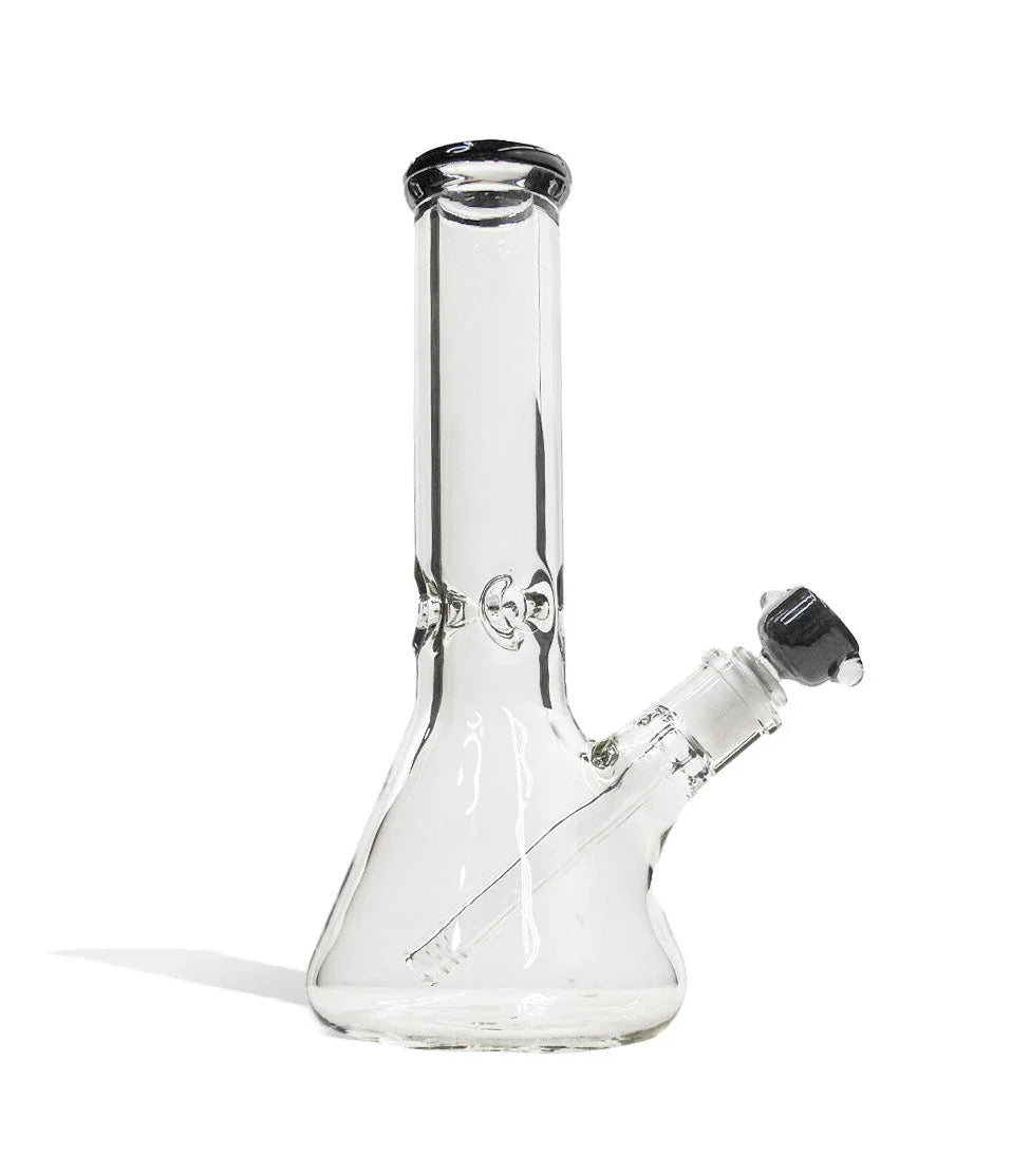 12 inch Beaker Water Pipe with Ice Pinch and Colored Bowl - Stoner