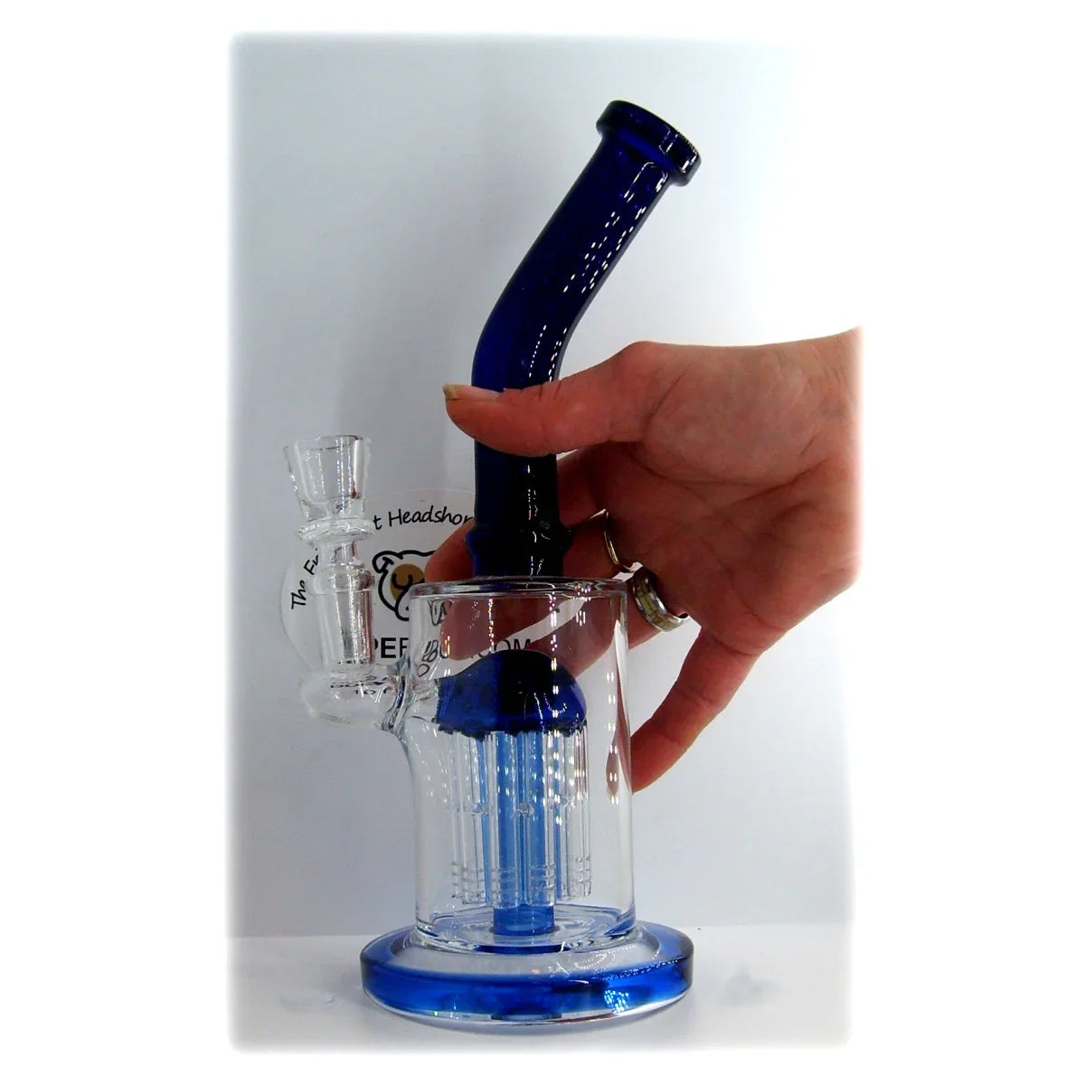 10" Water Pipe with Tree Perc & Bent Neck - Stoner