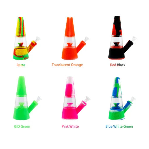 Waxmaid Fountain Silicone Glass Water Pipe - Stoner