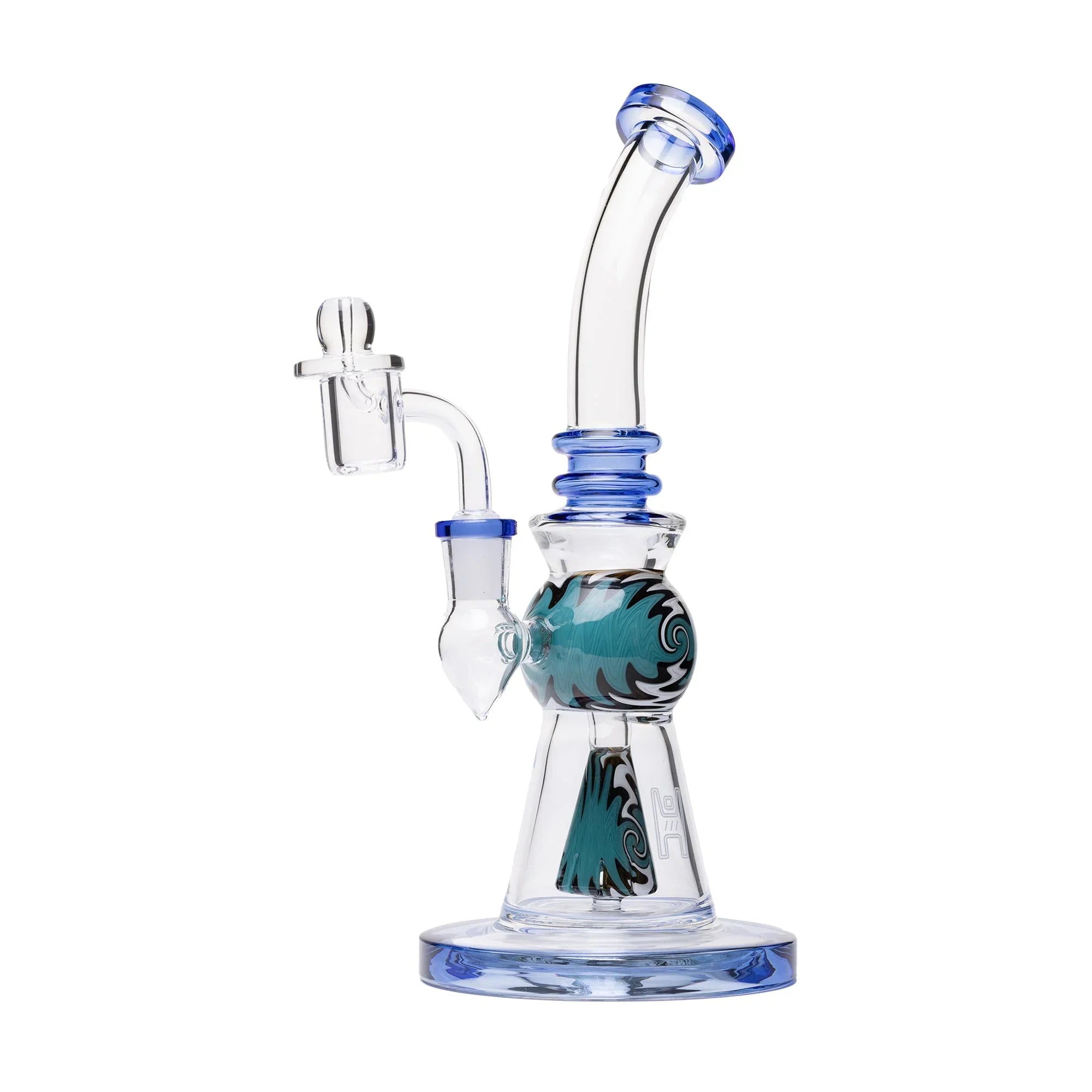 Human Grade 10" Mini Gumball Rig Glass Water Pipe - Stoner
