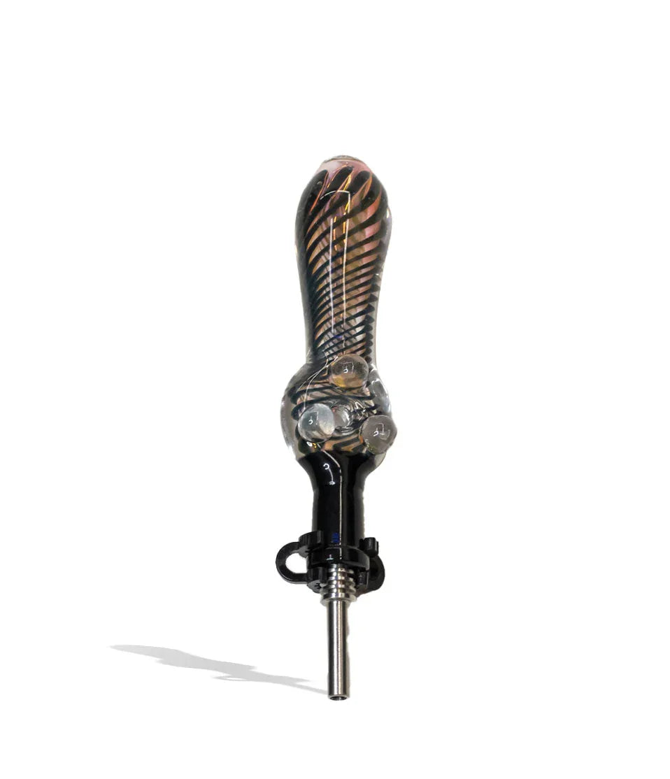 5 inch 50 Gram Donut Stripped Nectar Collector with 10mm Stainless Steel Tip - Stoner