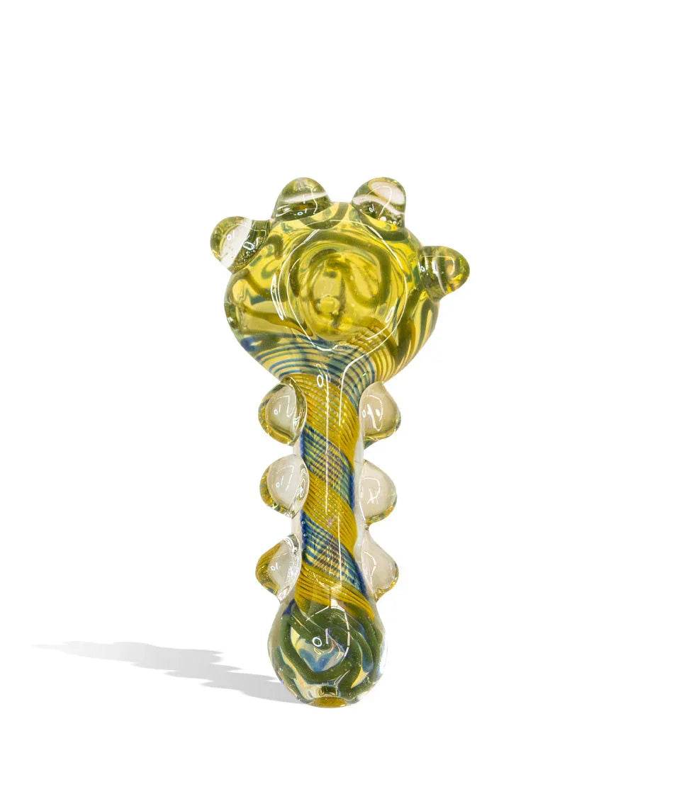 5 inch Mixed Colored Hand Pipe with Marbles - Stoner