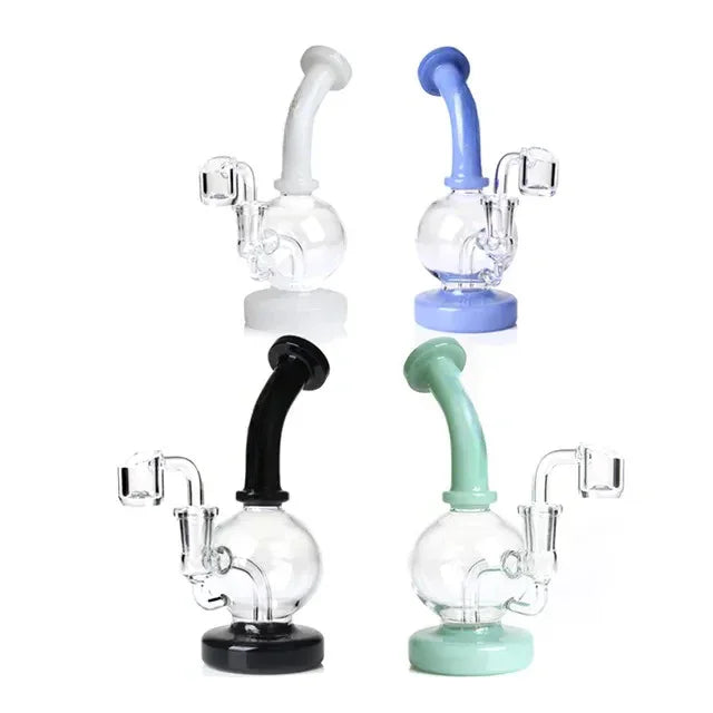 Round Globe Dab Rig w/ Inset Perc - Stoner