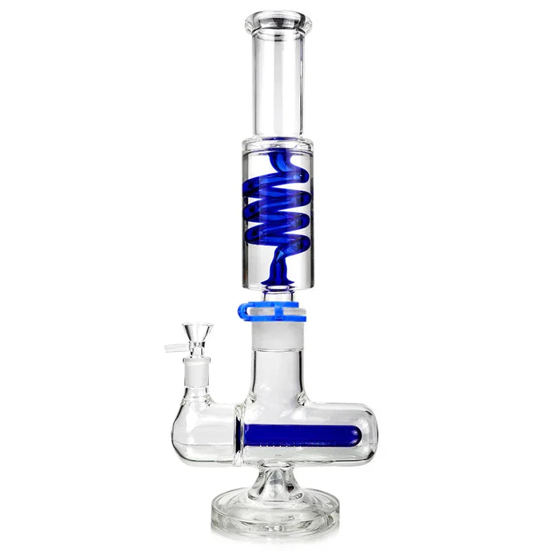 1Stop Glass 16 inches Glycerin Inline Perc Bong - Stoner
