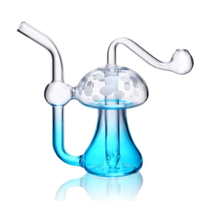 1Stop Glass 5 inch Mushroom Hand Pipe - Stoner
