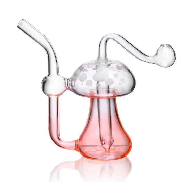 1Stop Glass 5 inch Mushroom Hand Pipe - Stoner