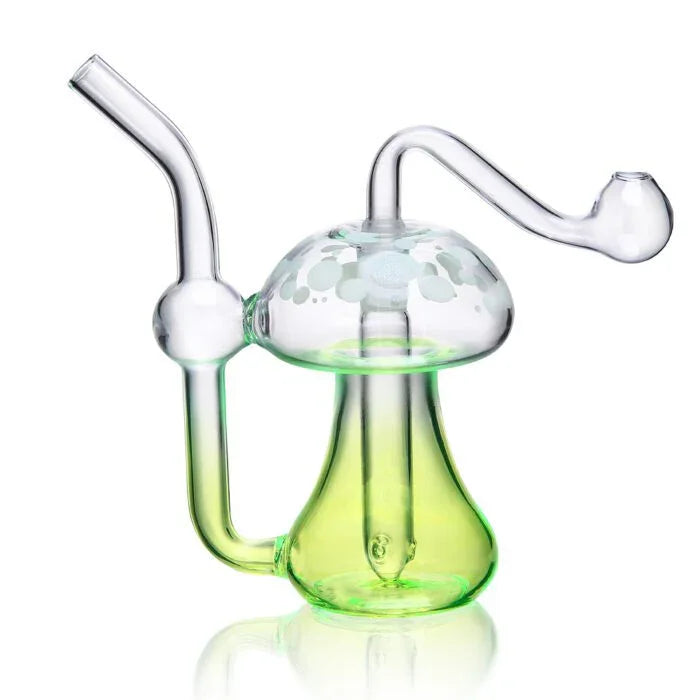 1Stop Glass 5 inch Mushroom Hand Pipe - Stoner