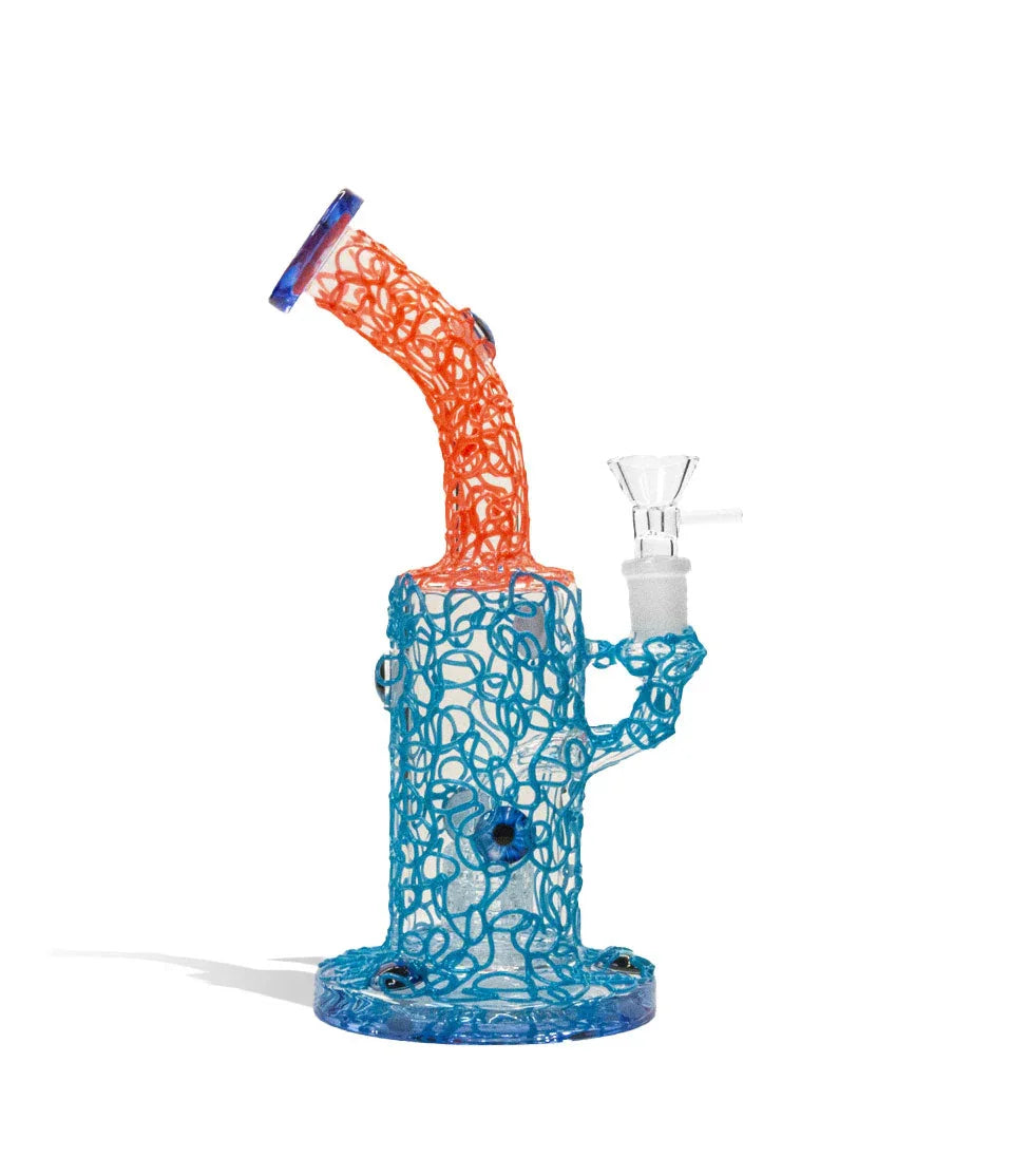 9 Inch Water Pipe with Neon Colors and 14mm Bowl - Stoner