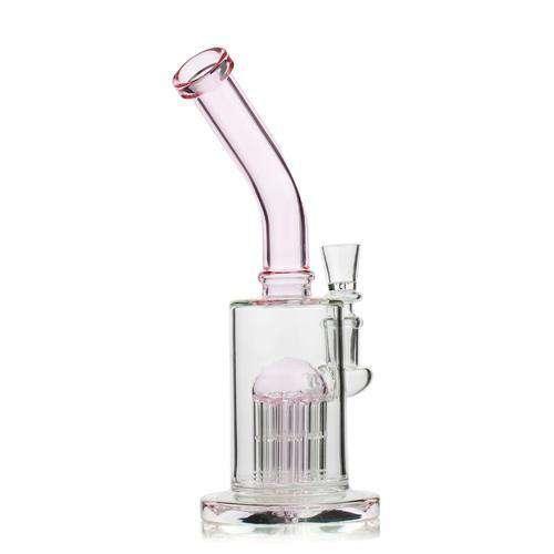 10" Water Pipe with Tree Perc & Bent Neck - Stoner