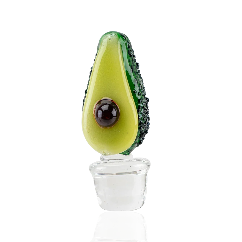 Empire Glassworks Avocadope Puffco Oculus Glass Carb Cap - Stoner