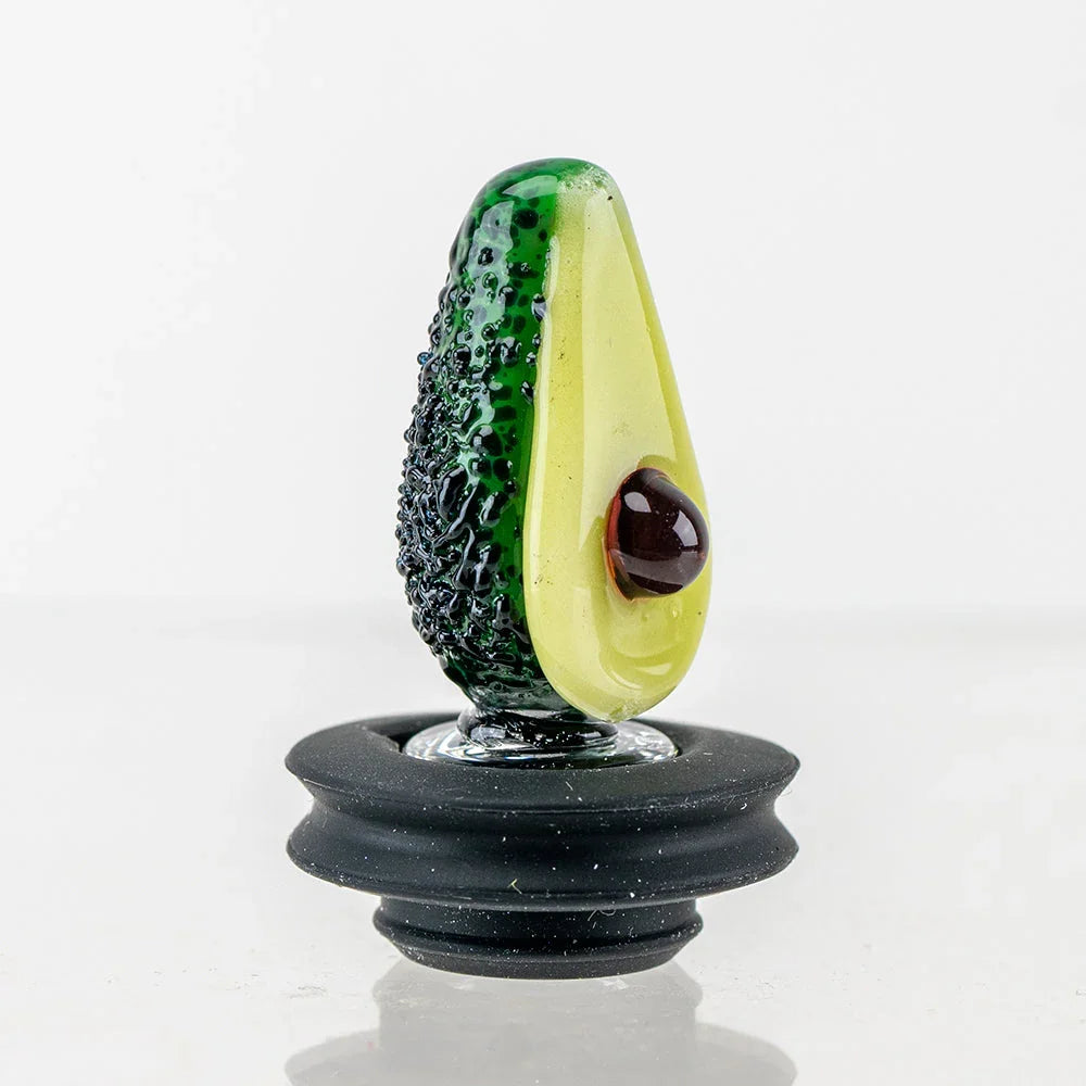 Empire Glassworks Avocadope Puffco Oculus Glass Carb Cap - Stoner