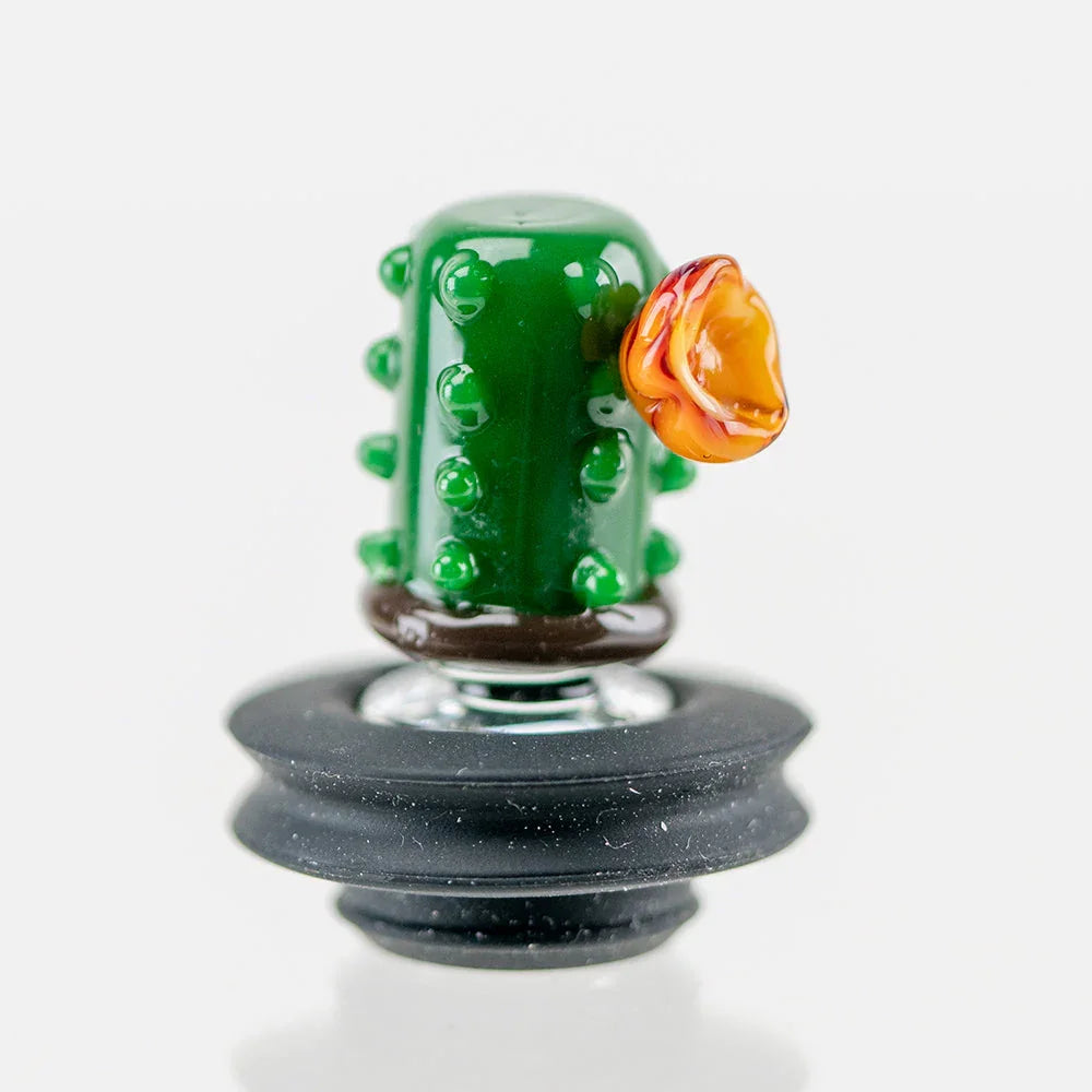 Empire Glassworks Barrel Cactus Puffco Oculus Glass Carb Cap - Stoner