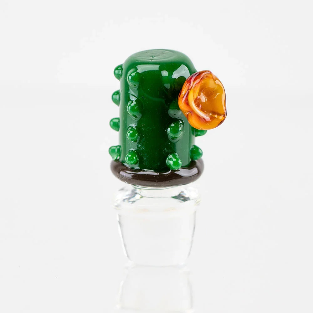 Empire Glassworks Barrel Cactus Puffco Oculus Glass Carb Cap - Stoner