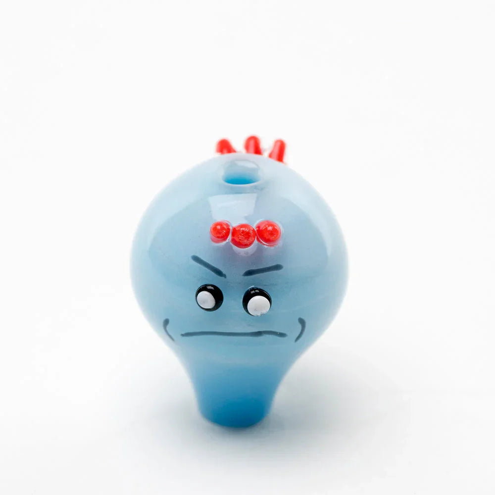 Empire Glassworks Blue Twins Puffco Peak Glass Carb Cap - Stoner
