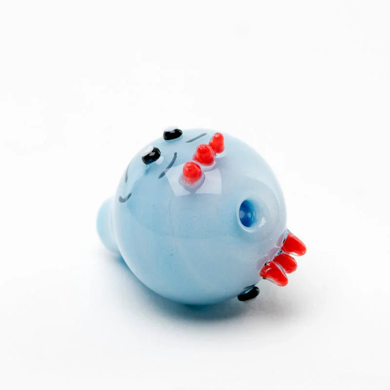 Empire Glassworks Blue Twins Puffco Peak Glass Carb Cap - Stoner