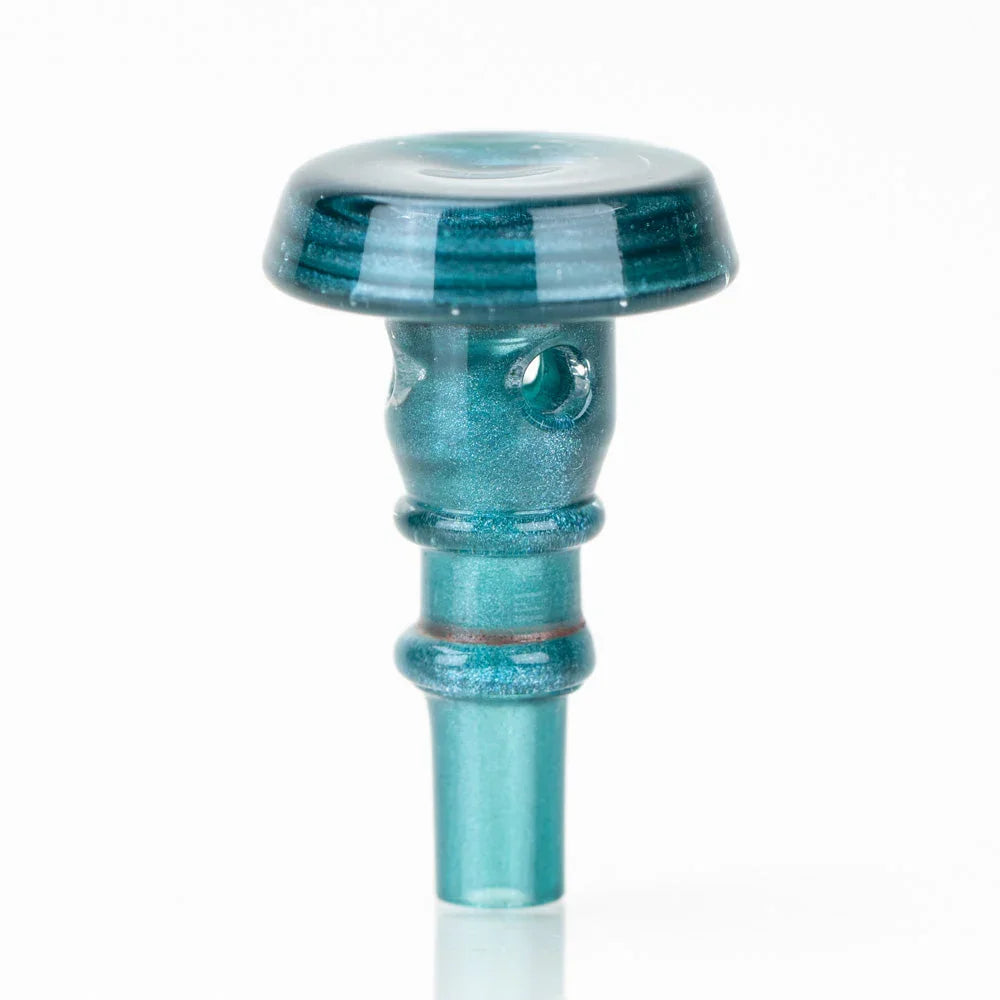 Empire Glassworks PuffCo Peak Pro 3D XL Chamber Glass Joystick Cap - Blue Lagoon - Stoner