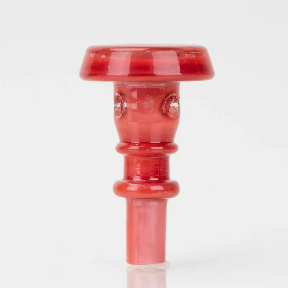 Empire Glassworks PuffCo Peak Pro 3D XL Chamber Glass Joystick Cap - Firestone Red - Stoner