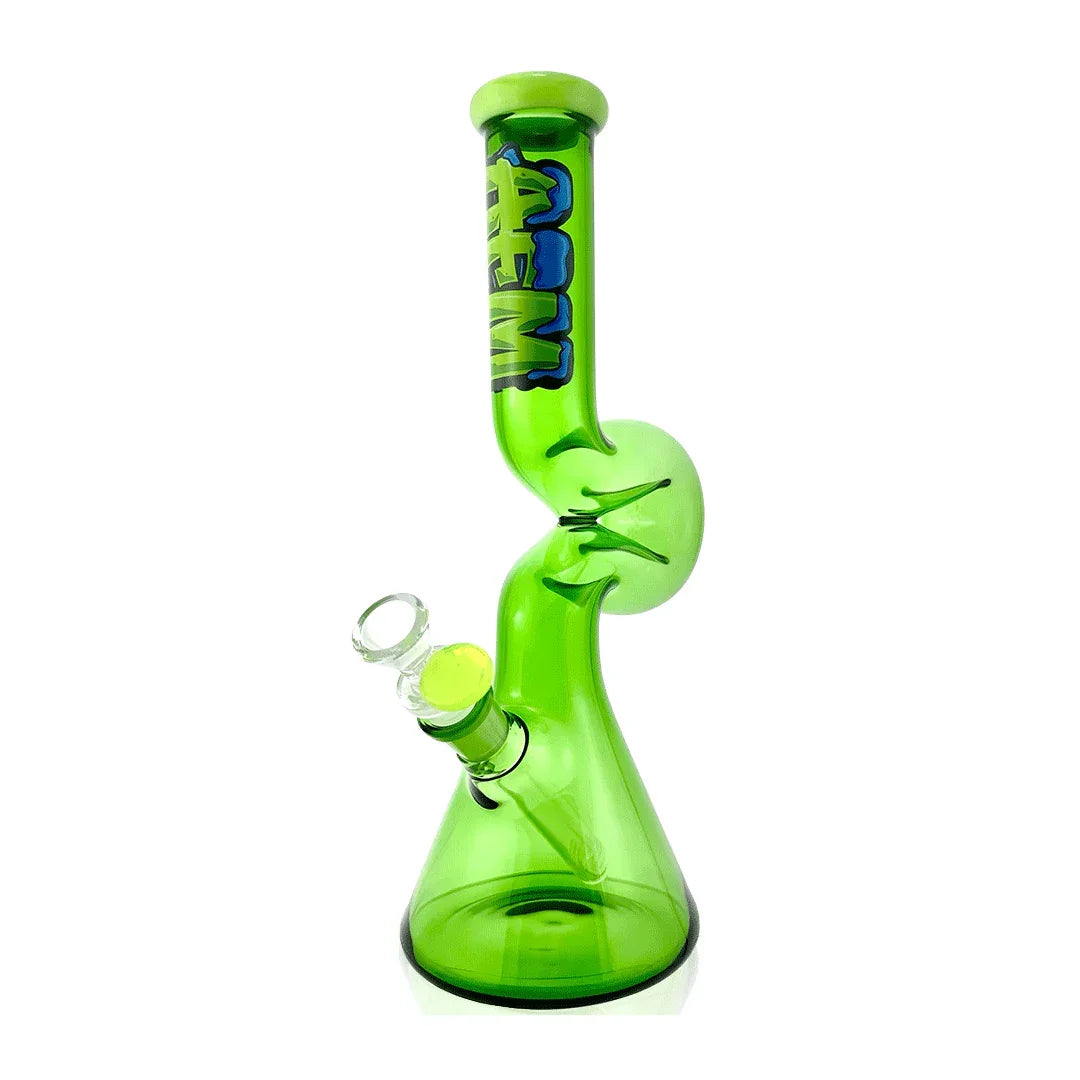 AFM Glass 12" Beaker Wave Full Color Glass Water Pipe - Stoner