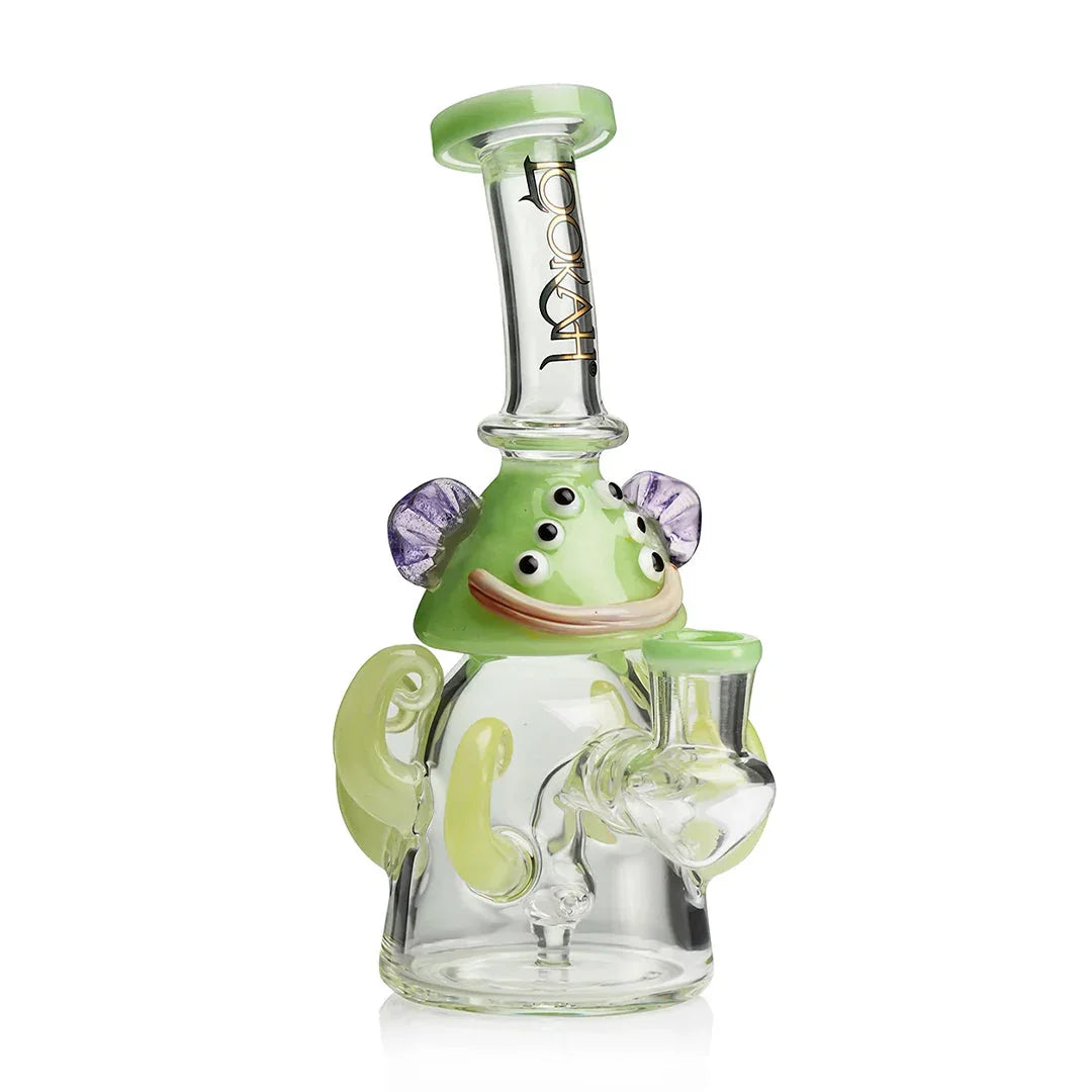 Lookah Glass 10" Mini Cute Six Eyes Clown Water Pipe - Stoner
