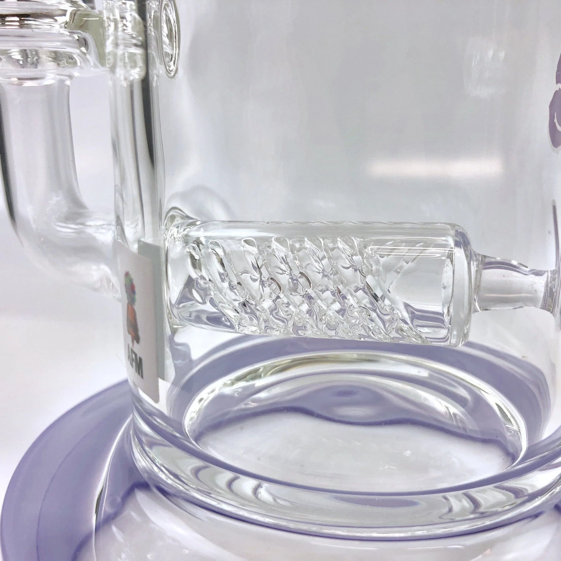 7.5" AFM Clear Glass Inline Perc Dab Rig - Stoner