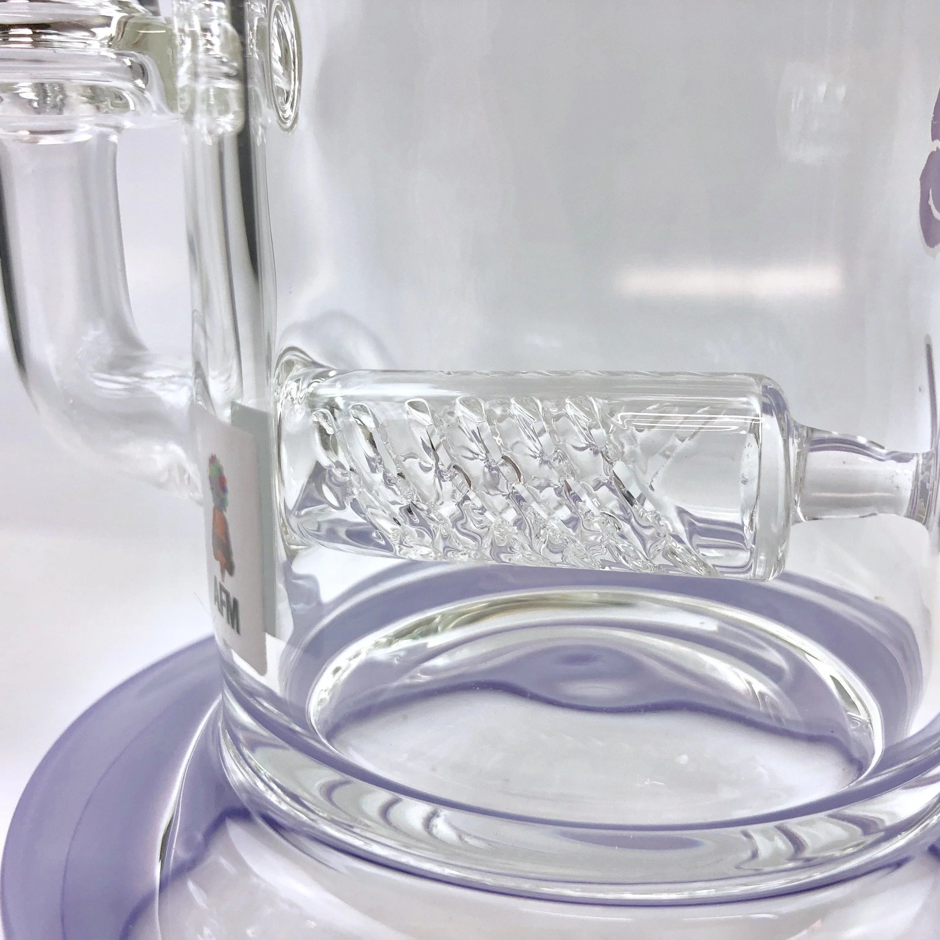 7.5" AFM Clear Glass Inline Perc Dab Rig - Stoner