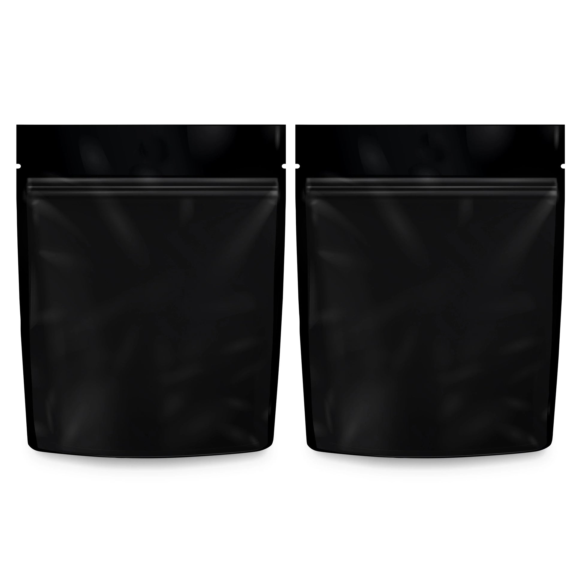 Loud Lock 1 Gram Mylar Smell Proof Vacuum Seal Bags - 100 Count All Black - Stoner