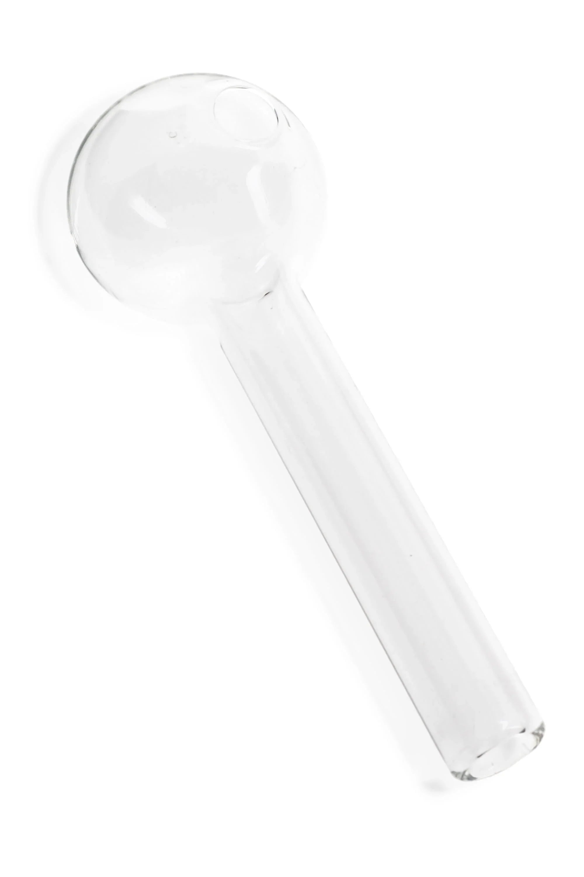US-Made 4" Clear Thick Glass Oil Burner Pipe - Stoner