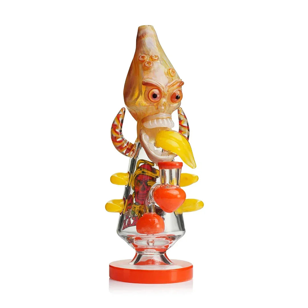 Lookah Glass 11" Cool Skull Bone Water Pipe - Stoner