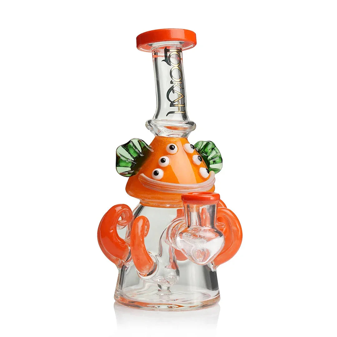 Lookah Glass 10" Mini Cute Six Eyes Clown Water Pipe - Stoner