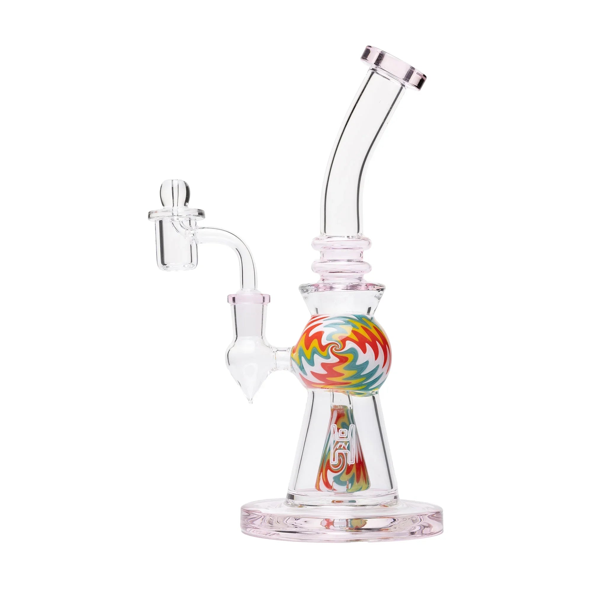 Human Grade 10" Mini Gumball Rig Glass Water Pipe - Stoner