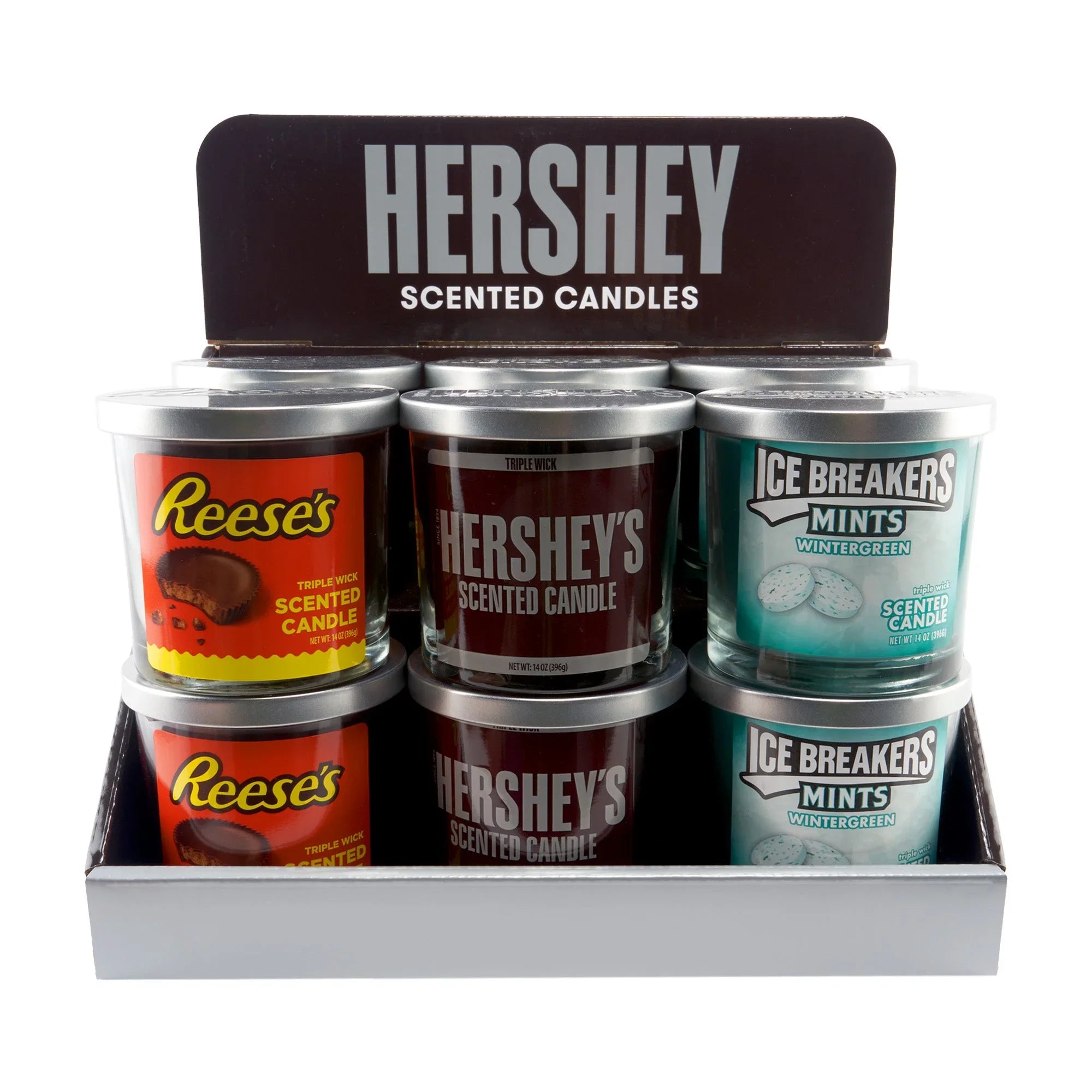 Hershey’s Assorted Candy Candle Display – 14oz – 9ct - Stoner