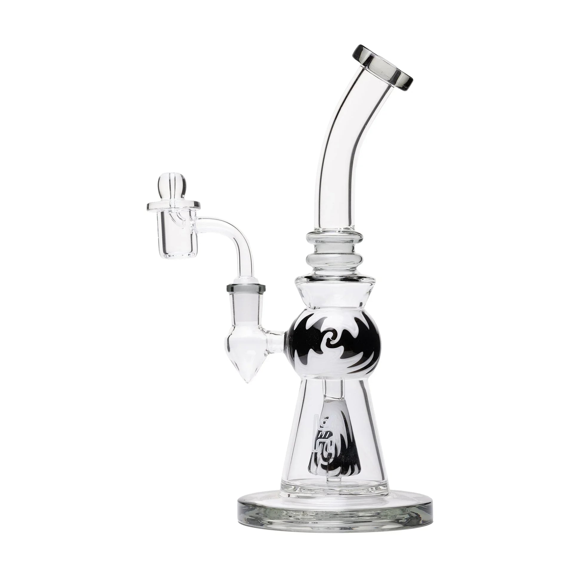Human Grade 10" Mini Gumball Rig Glass Water Pipe - Stoner