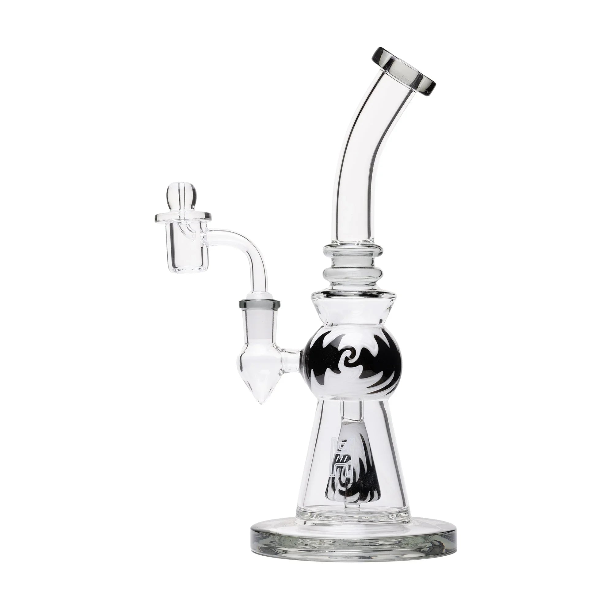 Human Grade 10" Mini Gumball Rig Glass Water Pipe - Stoner