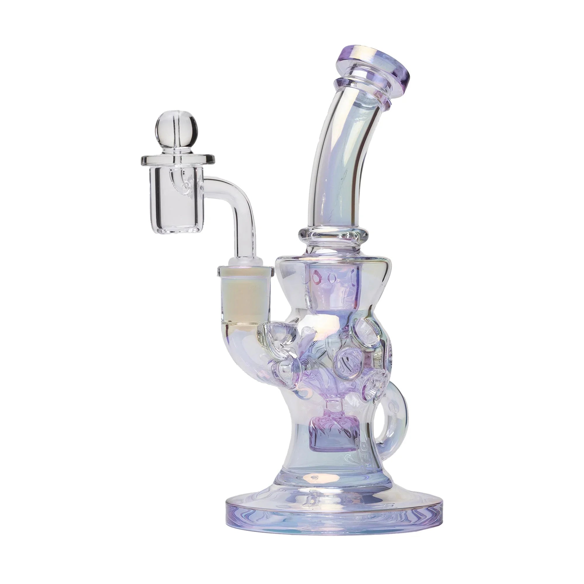 Human Grade 8.5" Swiss Incycler Glass Rig Recycler Water Pipe - Stoner
