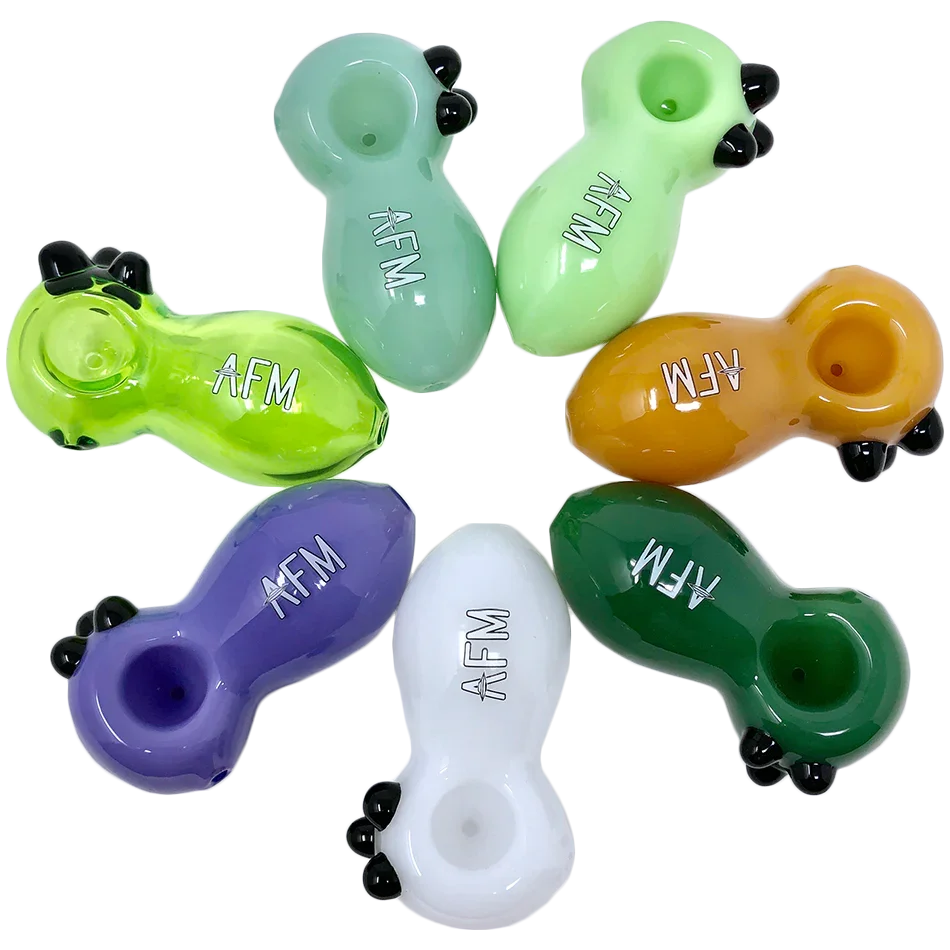 3.5" AFM Egg Colored Glass Hand Pipe - Stoner