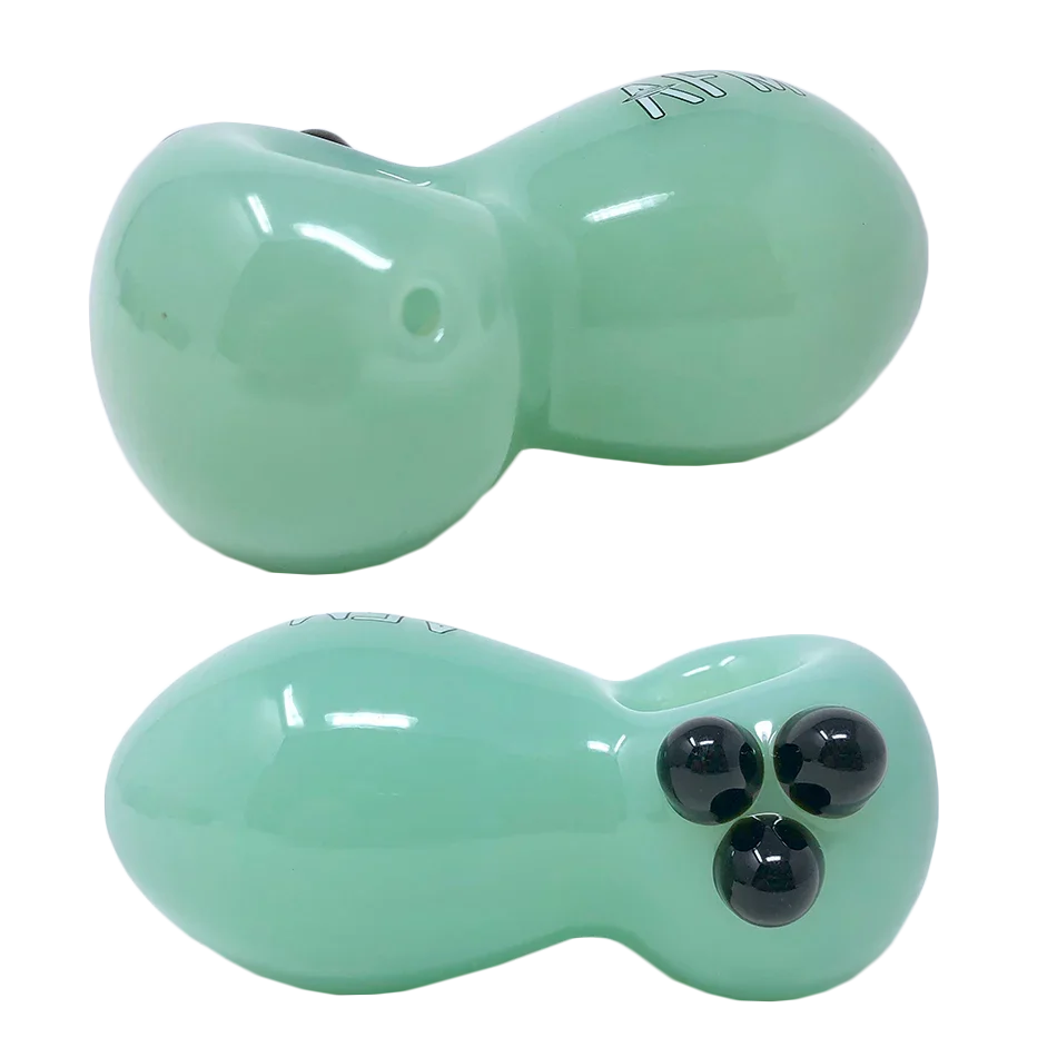3.5" AFM Egg Colored Glass Hand Pipe - Stoner