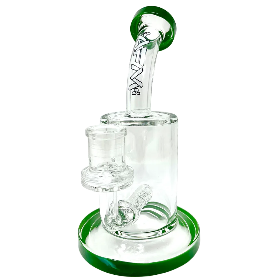 7.5" AFM Clear Glass Inline Perc Dab Rig - Stoner