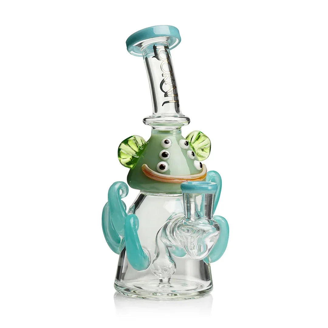 Lookah Glass 10" Mini Cute Six Eyes Clown Water Pipe - Stoner