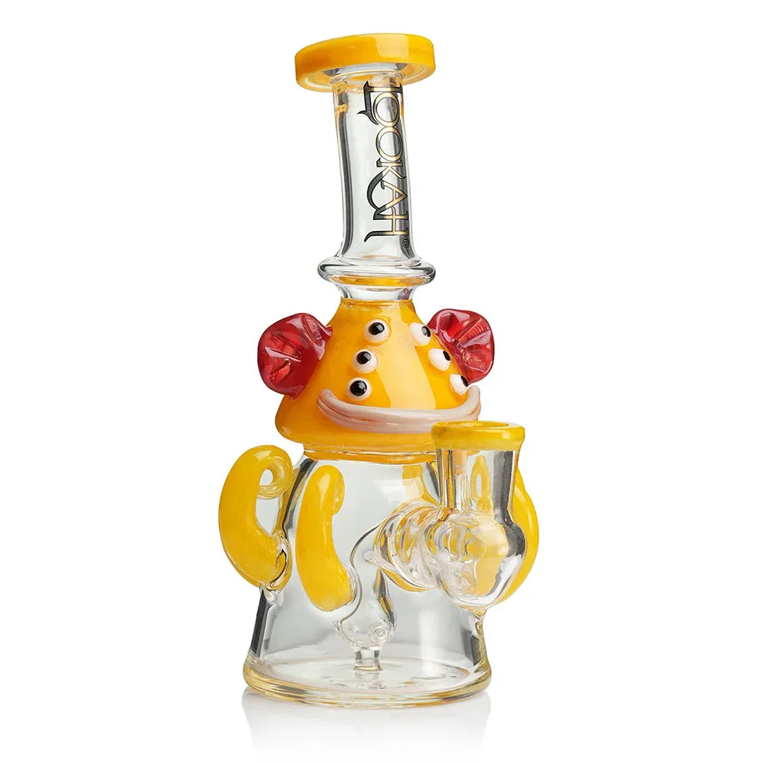 Lookah Glass 10" Mini Cute Six Eyes Clown Water Pipe - Stoner