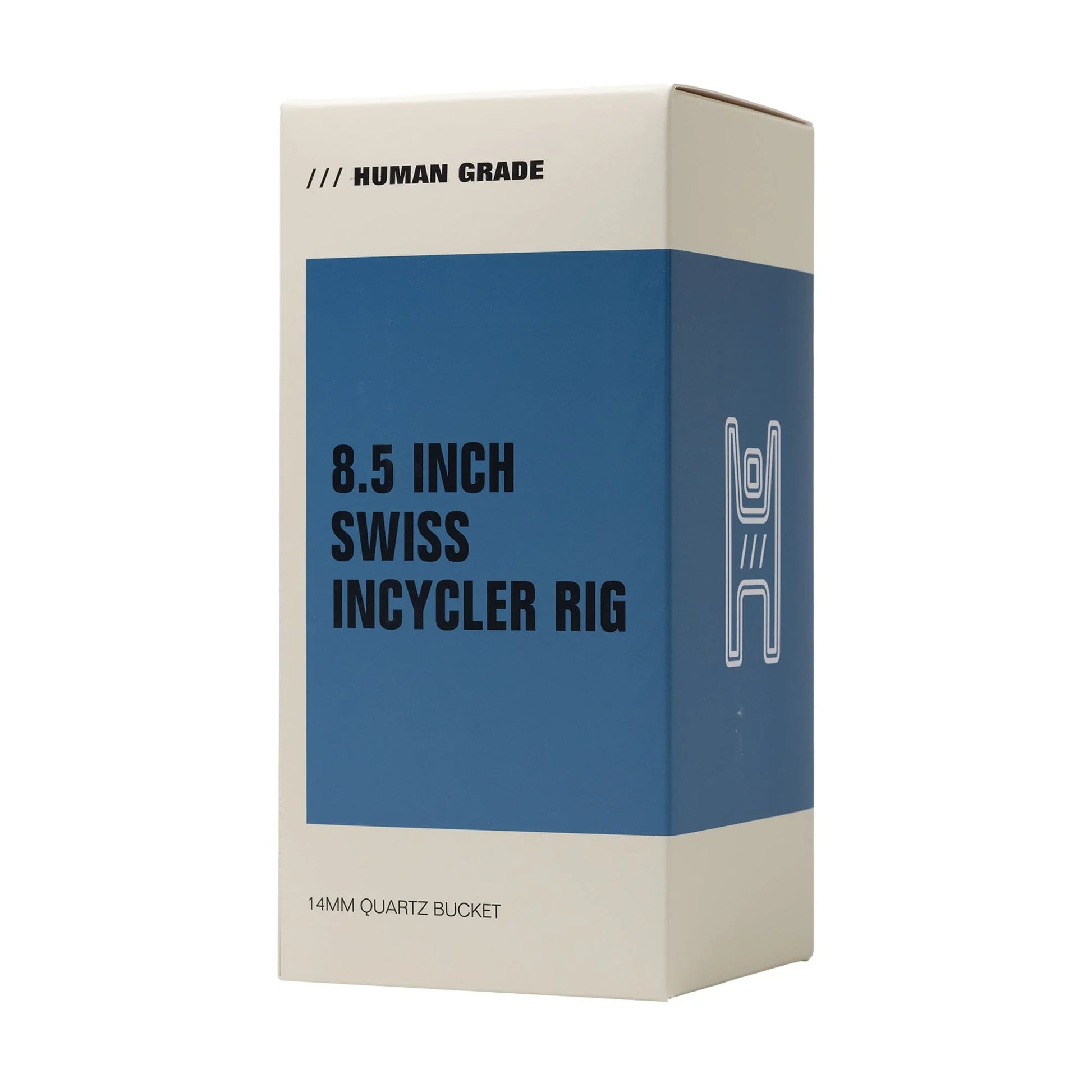 Human Grade 8.5" Swiss Incycler Glass Rig Recycler Water Pipe - Stoner