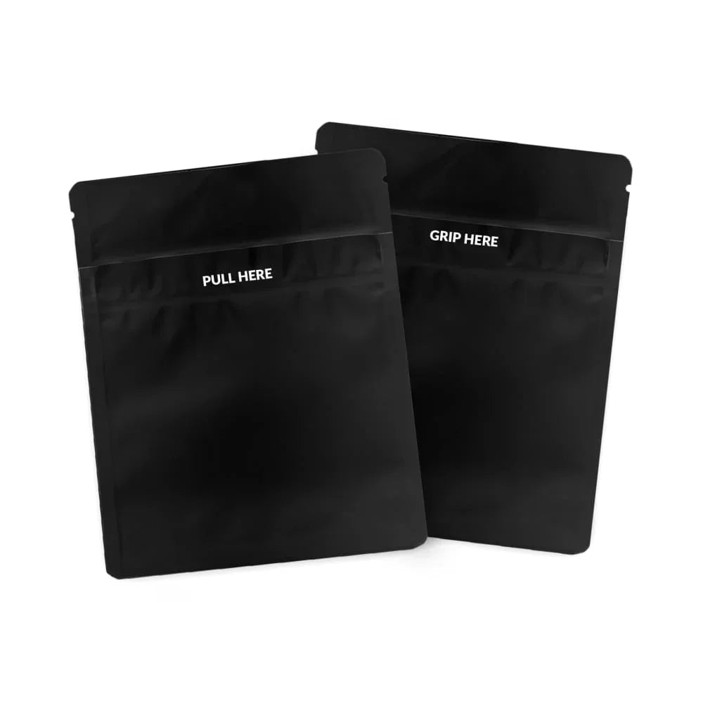 Loud Lock 1/8 Grip N Pull Mylar Smell Proof Child Safe Vacuum Seal Bags - 1,000 Count - Stoner