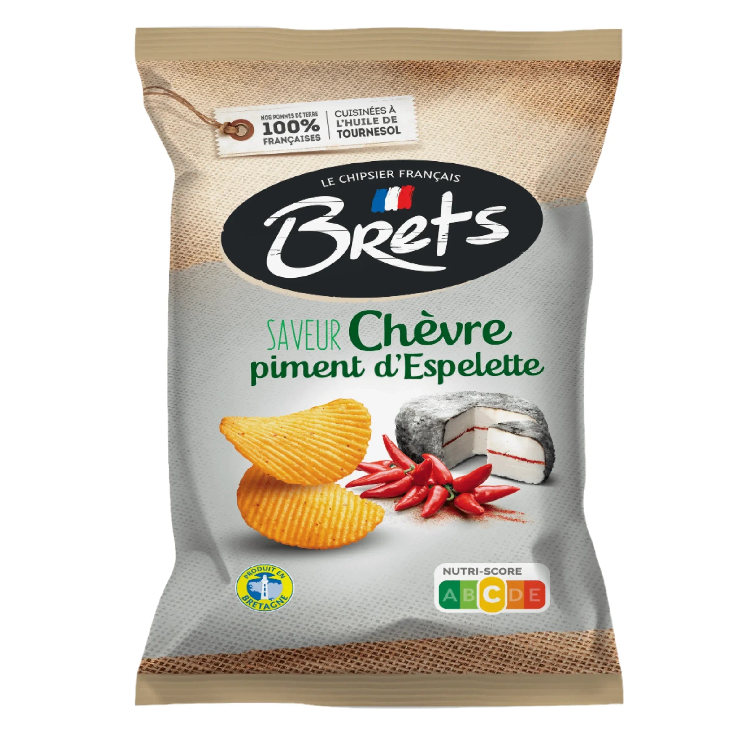 Brets Chips Chèvre piment d'Espelette 125g (FRANCE) - Stoner