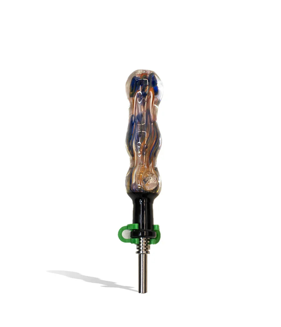 Black Top and Gold Body Nectar Collector with 10mm Stainless Steel Tip - Stoner