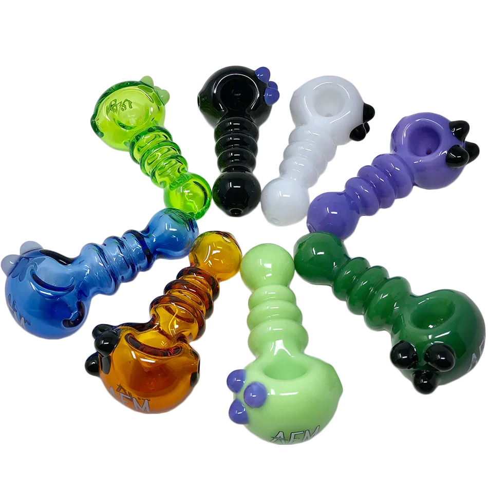 4" AFM Three Point Color Hand Pipe - Stoner