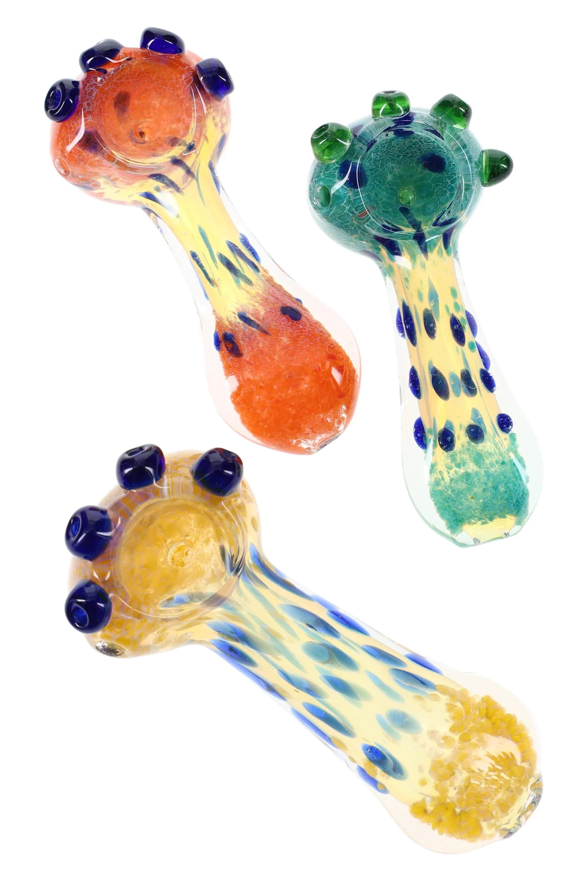 3.5″ Color-Changing Frit Glass Pipe - Stoner