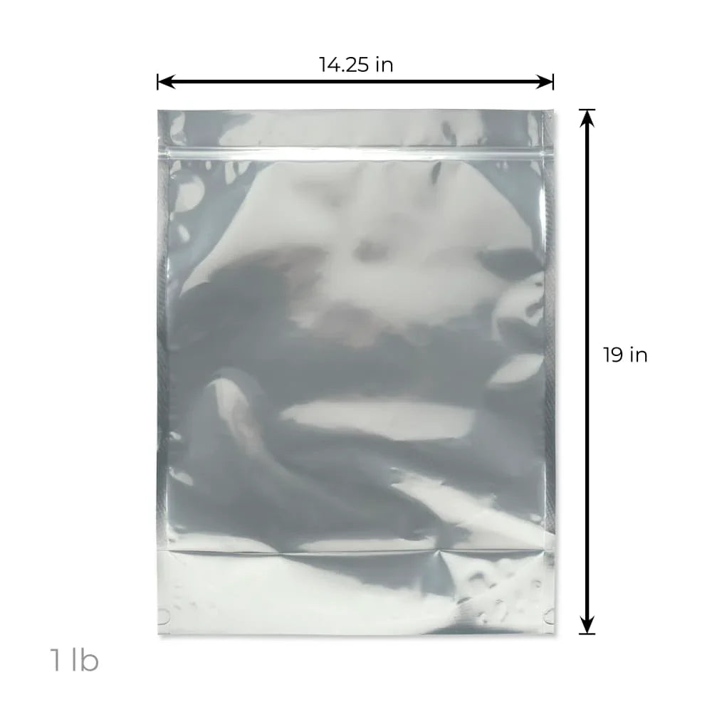 Loud Lock 1 Pound Mylar Smell Proof Vacuum Seal Bags – 100ct - Stoner
