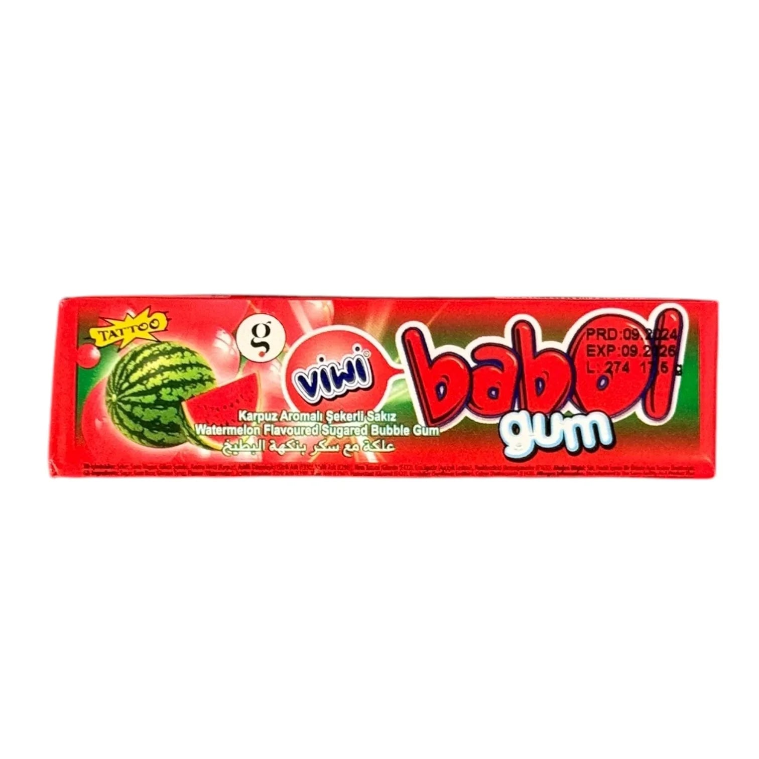 Babol Gum Watermelon 3g (TURKEY) - Stoner